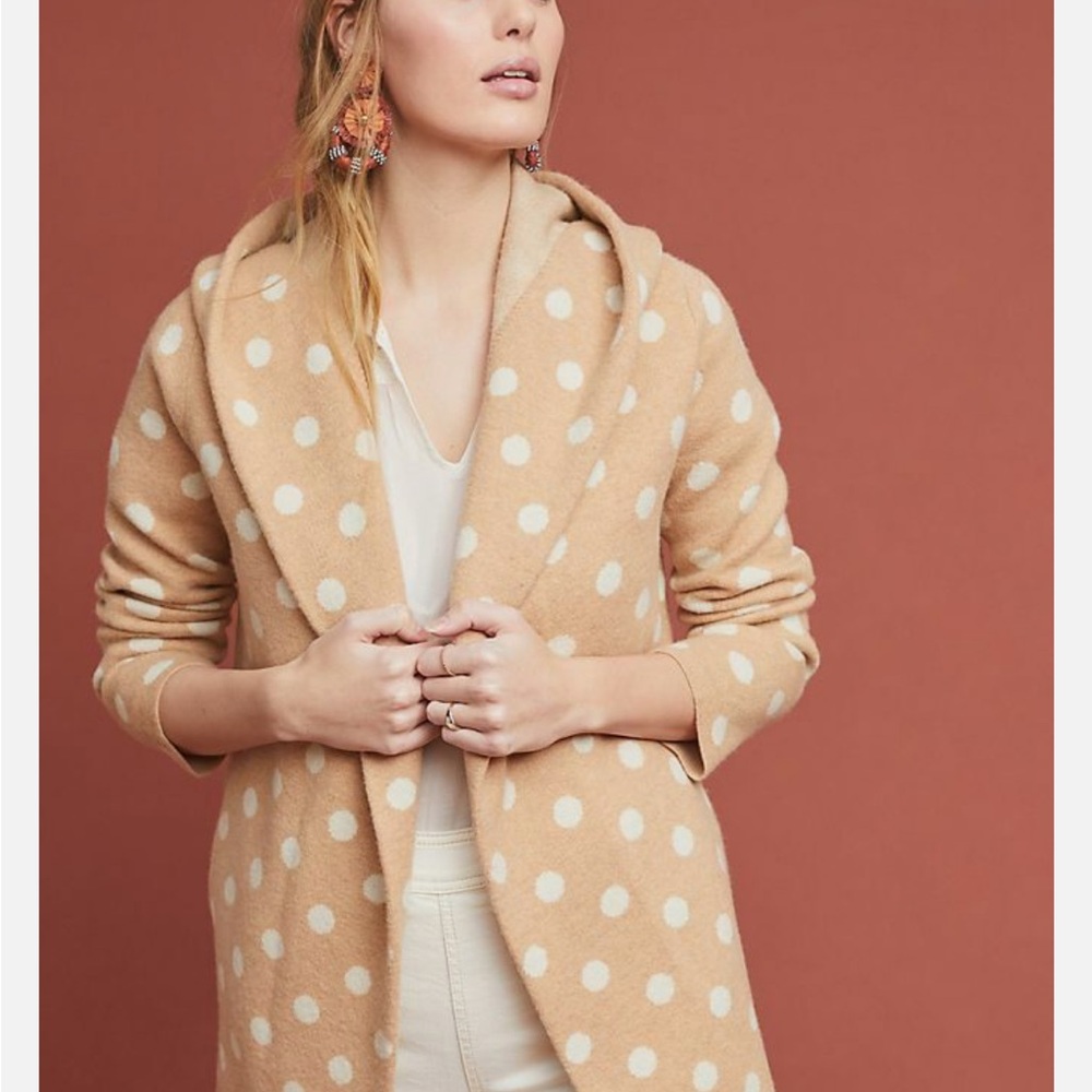 Anthropologie Field Flower dottie cardigan jacket
